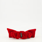 Image of Chouchou en Velours Rouge by Miu Miu for Women - Season Spring-Summer 2026 - Back View