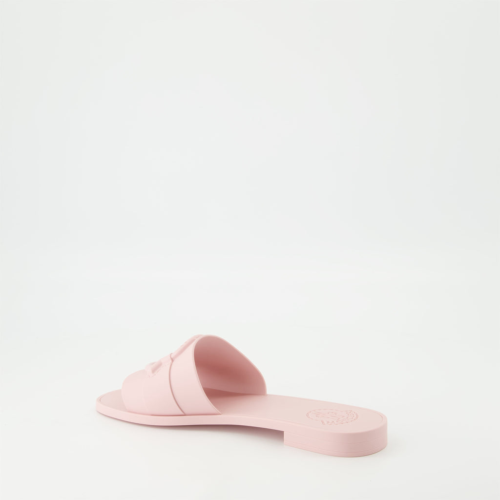 Moncler sandals, rubber sandals, pink sandals, non-slip footwear, spring-summer collection