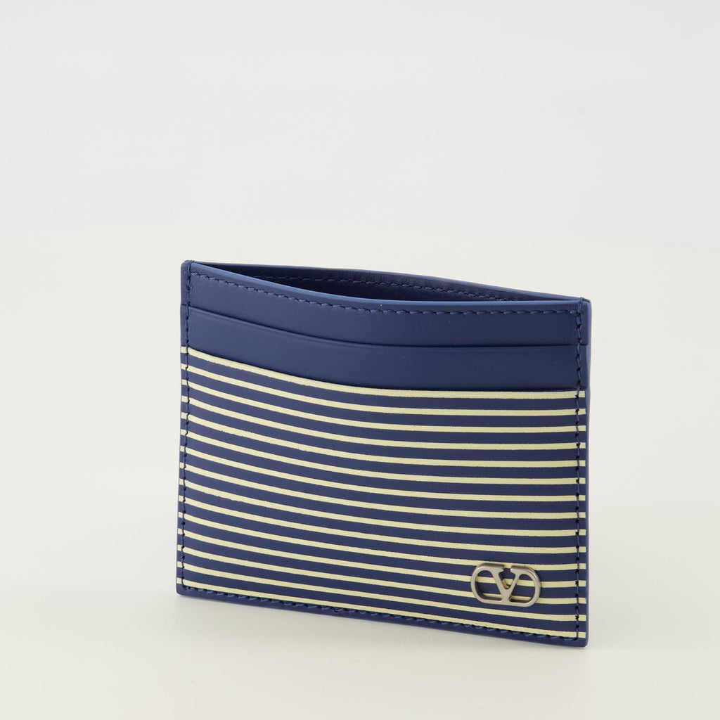 Vlogo Striped Card Holder