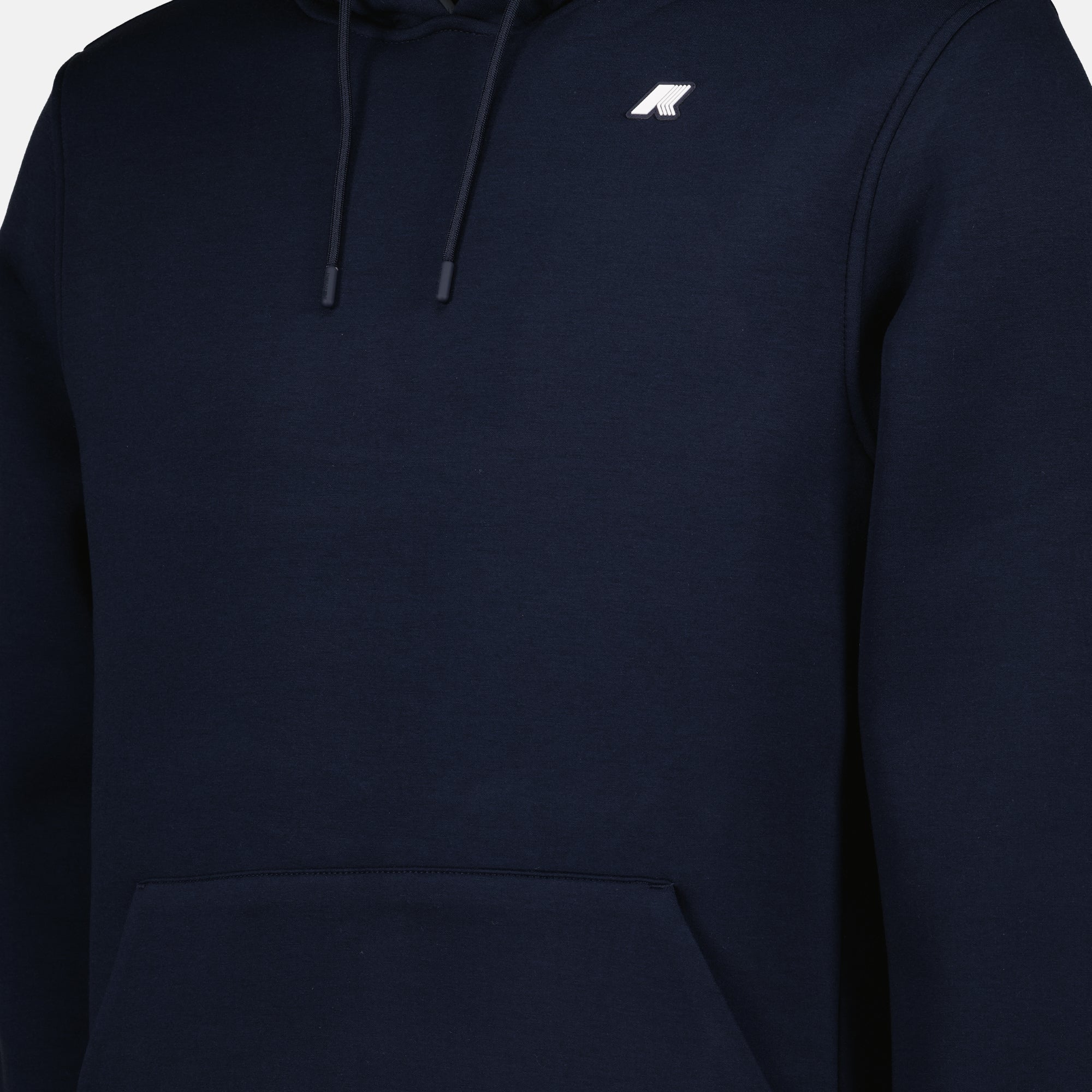 Bernie Spacer Hoodie, Navy Blue Sweatshirt, Silicone Logo Apparel, Men’s Fashion Hoodies, K-Way Clothing