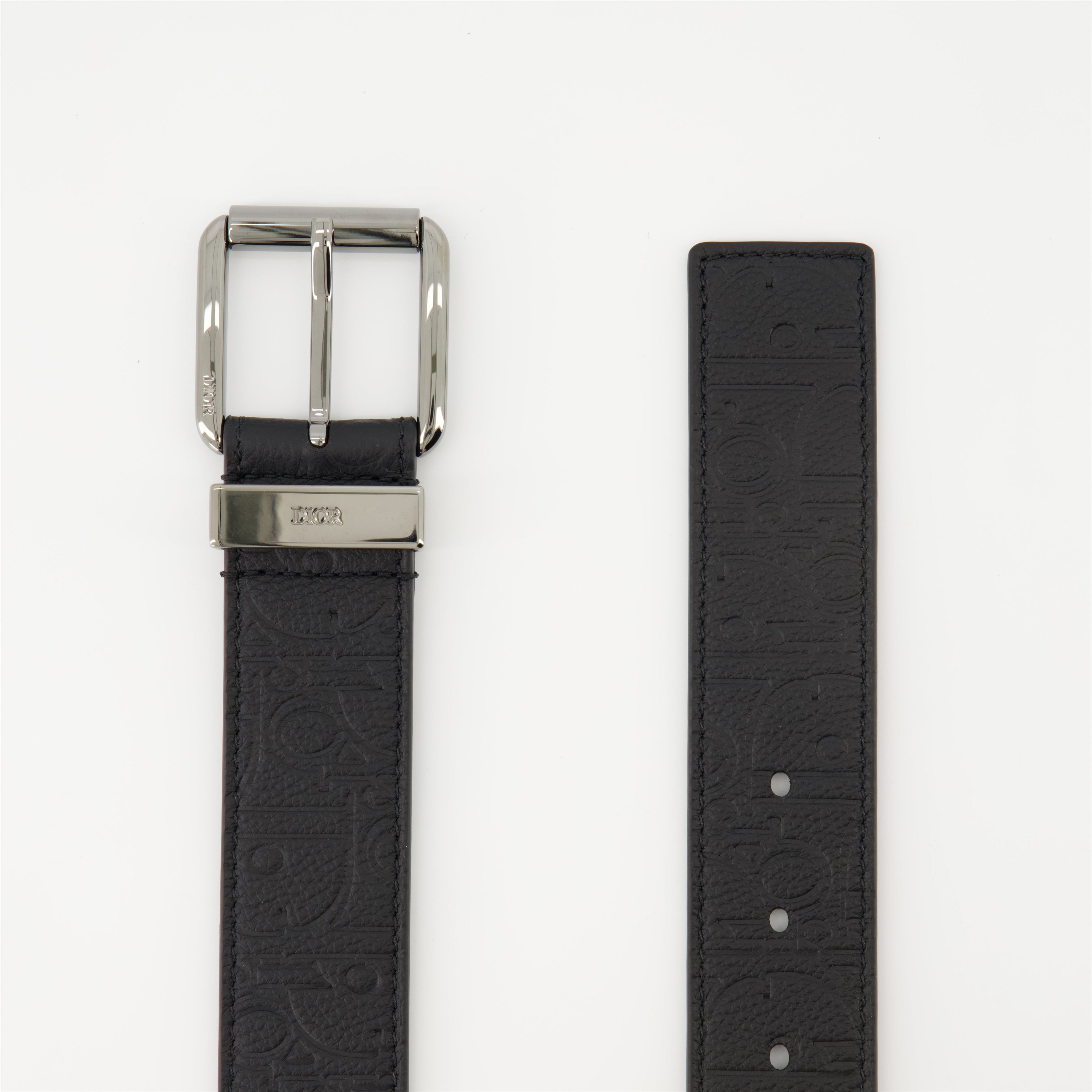 Dior Gravity belt, black leather belt, men's accessory, premium belt, luxury fashion