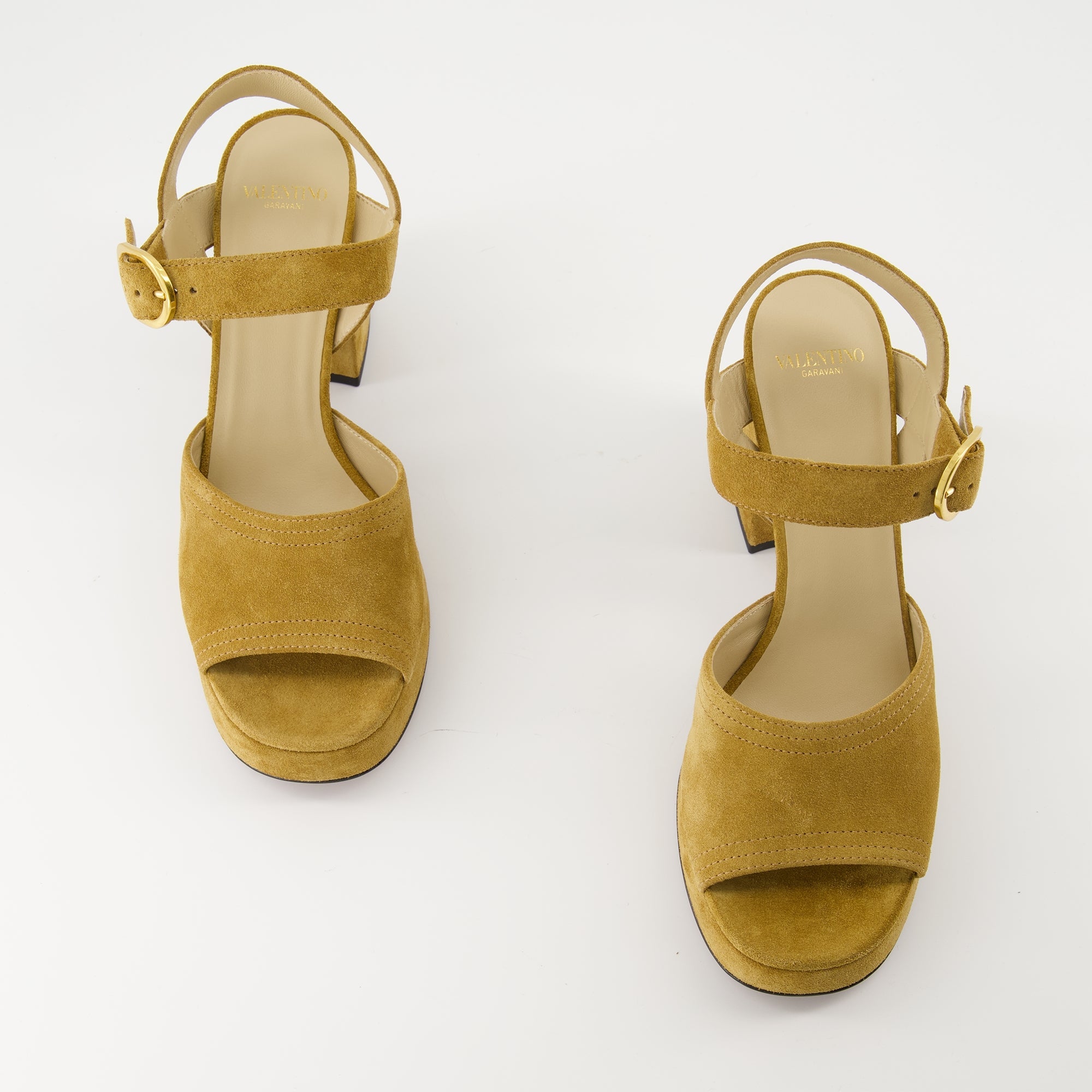 Fawcette sandals, Valentino shoes, brown heeled sandals, women's sandals, platform sandals