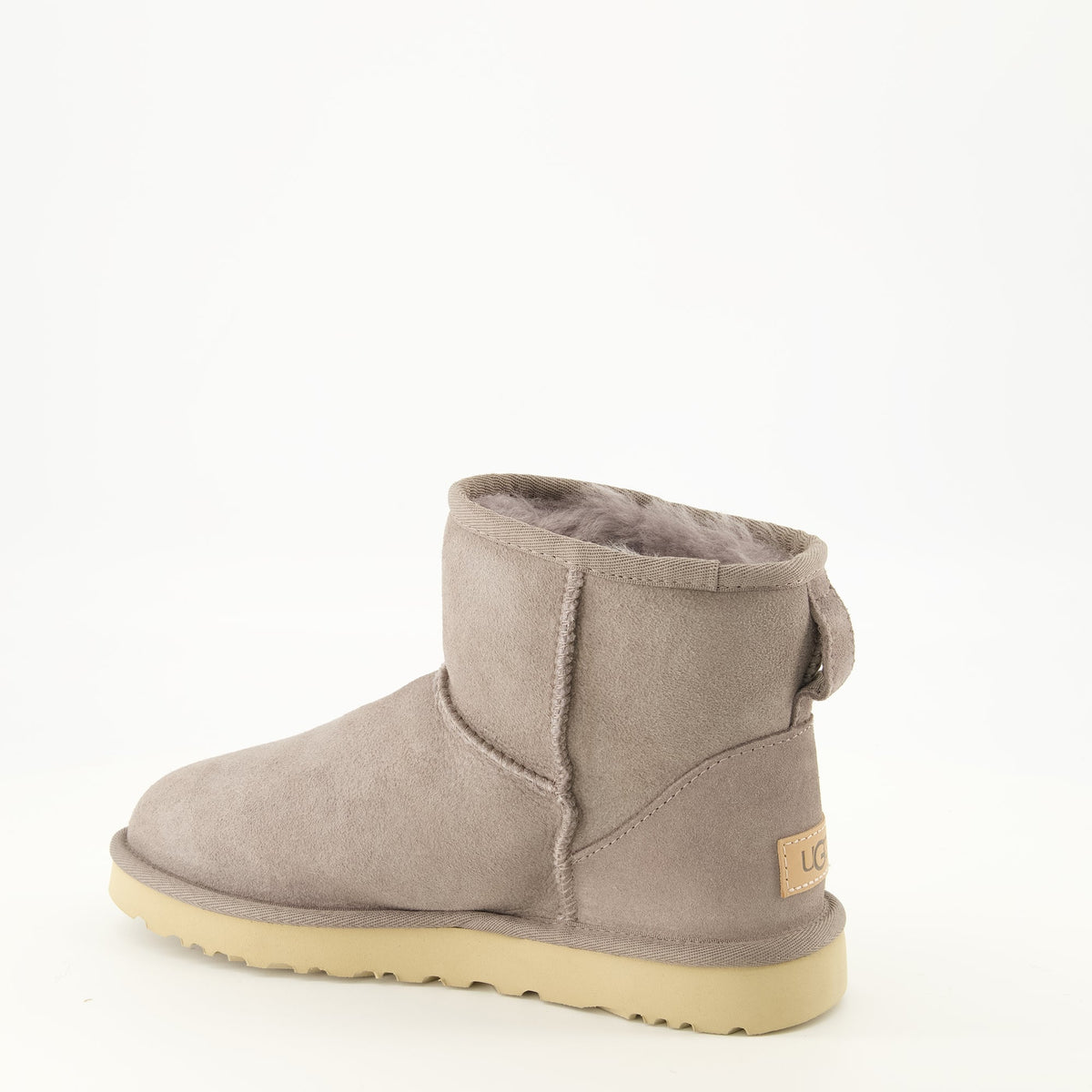 Botas Classic Mini II grises de piel de oveja