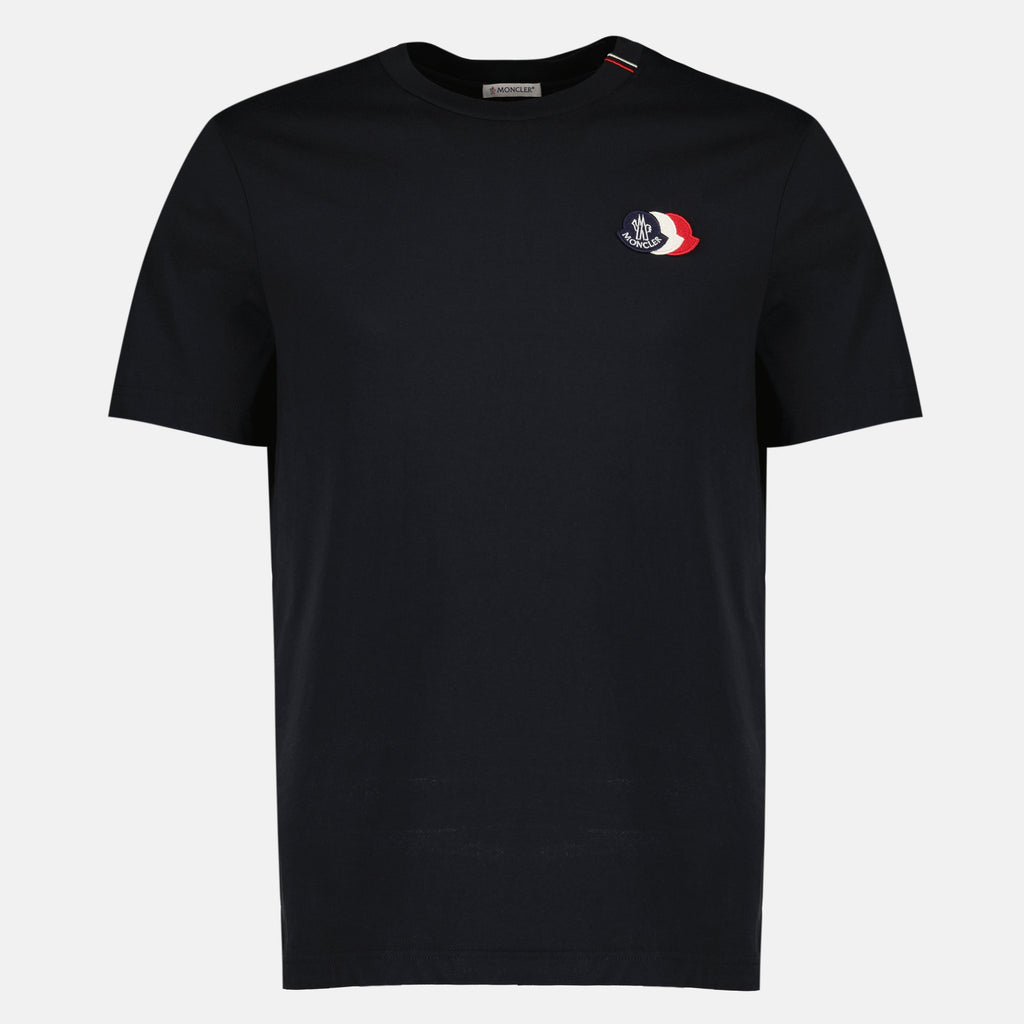 Cotton T-Shirt with Tricolor Logo