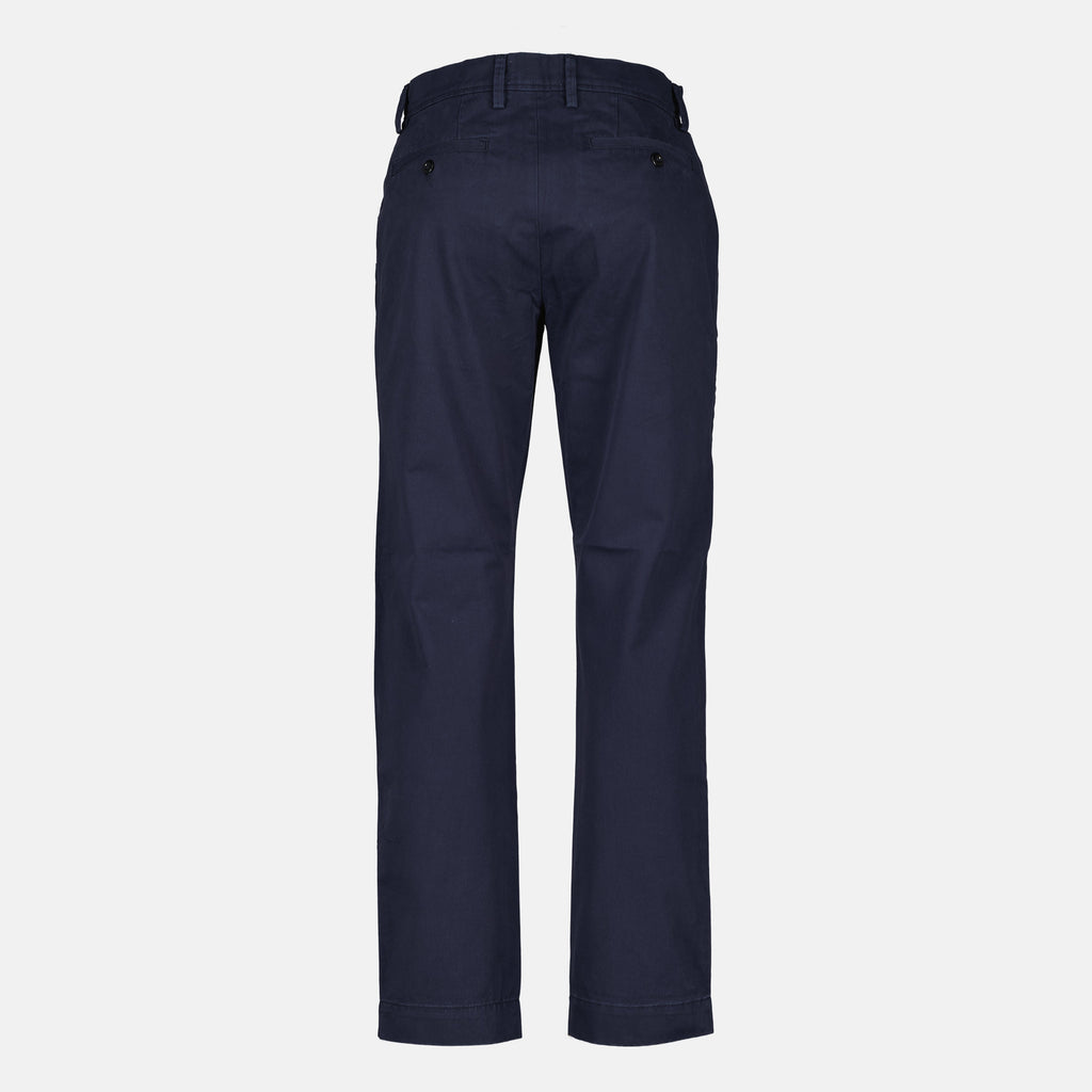 chino pants, navy blue chinos, cotton pants, straight cut pants, Officine Générale