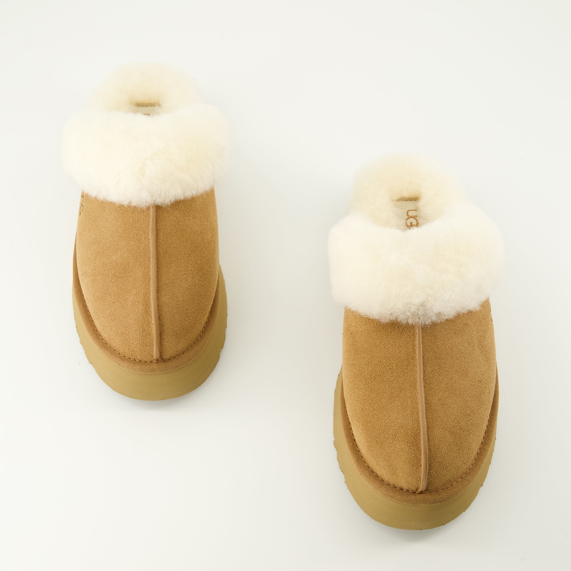 Image of Mules Disquette Marron by Ugg for Women - Season Spring-Summer 2026 - Top View Pair