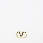 Vlogo Brooch, Swarovski Crystals, Gold Jewelry, Luxury Accessories, Valentino
