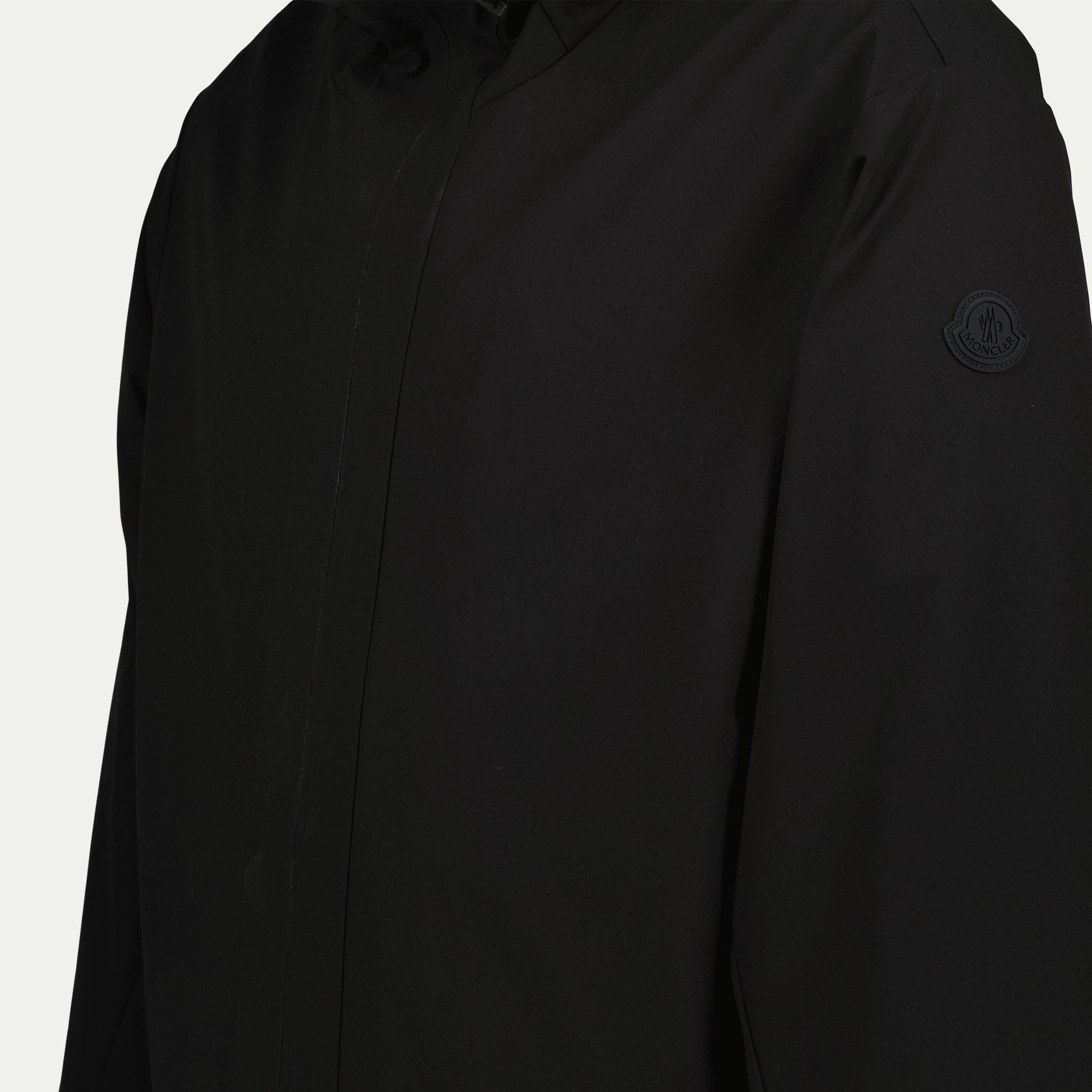 Black Puffer Jacket, Moncler Riz Jacket, Stand Collar Down Jacket, Autumn-Winter Fashion, Luxury Men's Outerwear