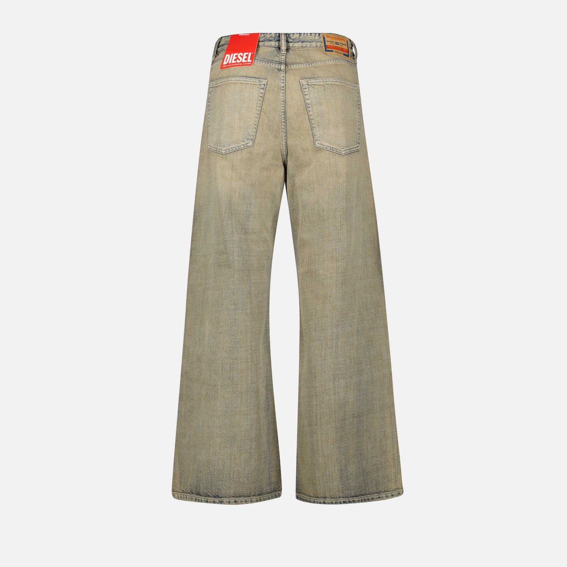 Jean D-Sire, Beige denim, Wide-leg jeans, Diesel Industry, Spring-Summer collection