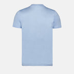 Icons Blue T-shirt, Dior Autumn-Winter 2024, luxury cotton T-shirt, elegant blue apparel, premium men's fashion