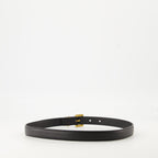 black belt, Saint Laurent accessories, Cassandre belt, leather belt, fashion belt
