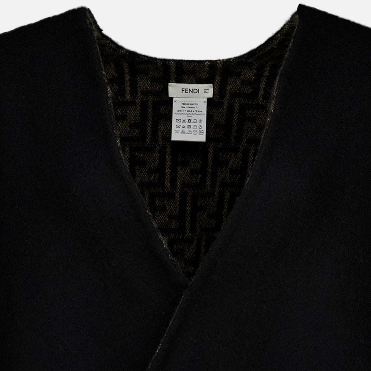 Poncho ff zucca noir