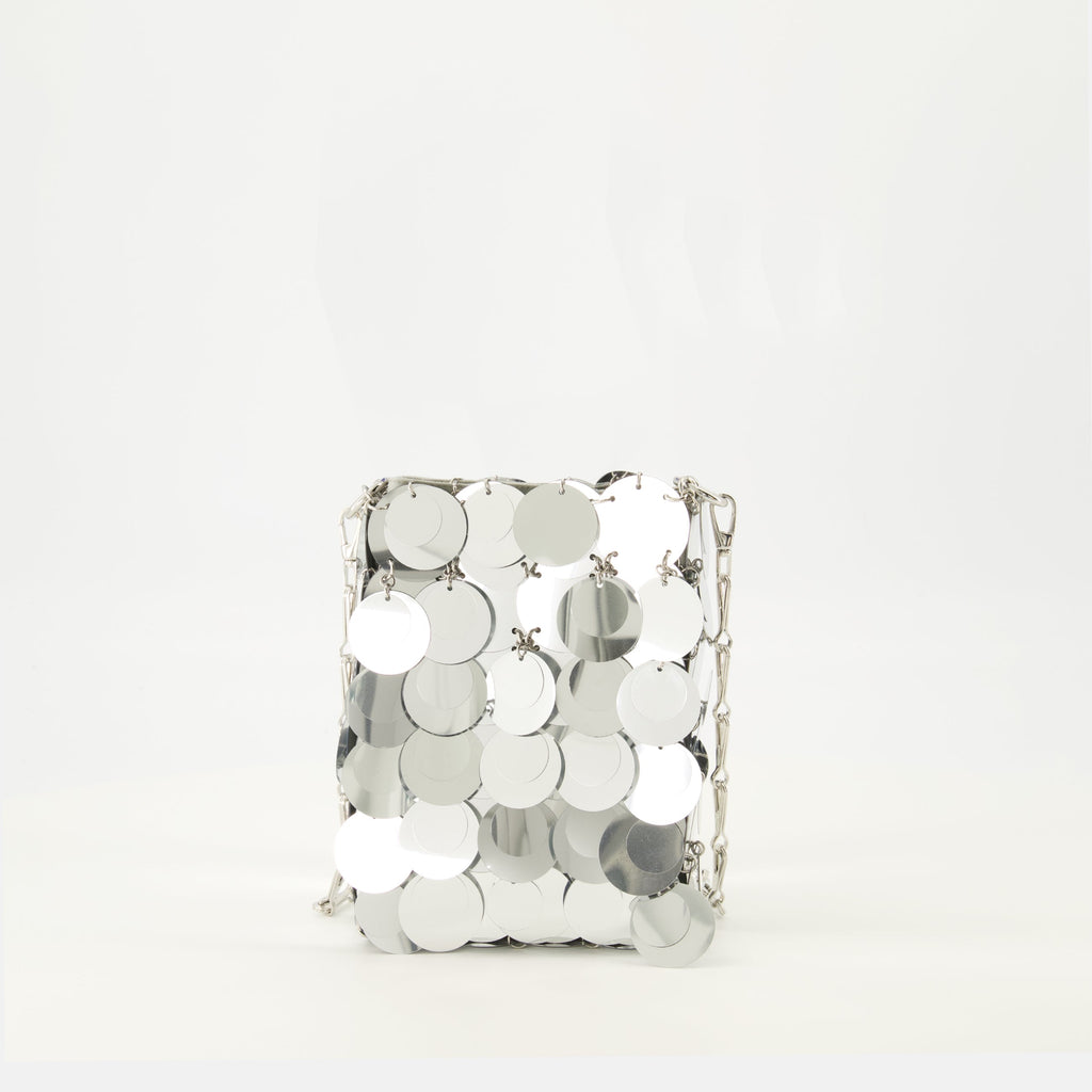 le sac sparkle mini argente rabanne women 15518545641852