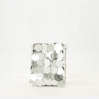 Image of Le Sac Sparkle Mini Argenté by Rabanne for Women - Season Autumn-Winter 2025 - Front View