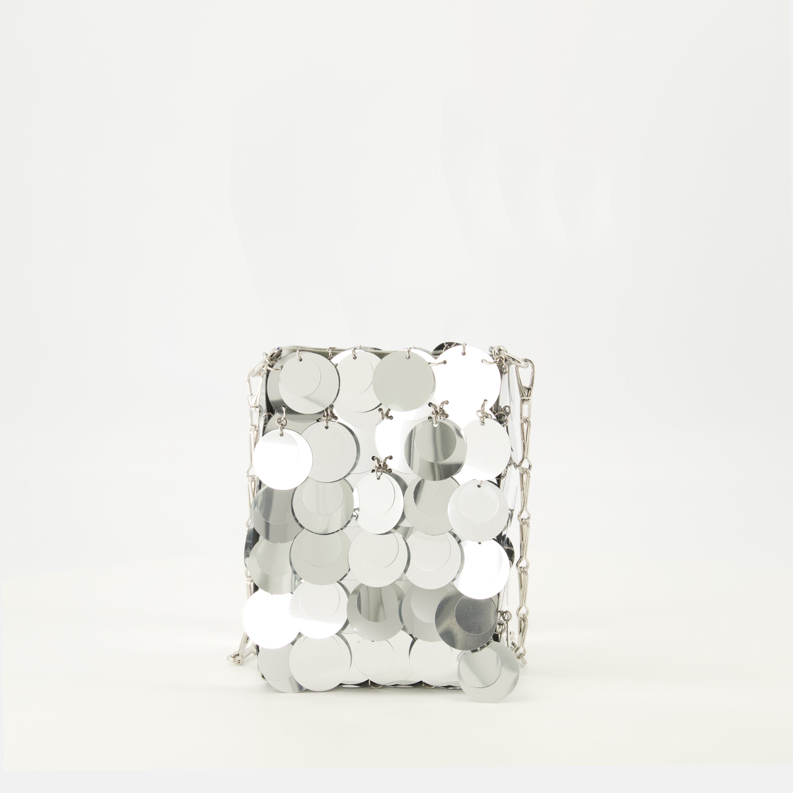 le sac sparkle mini argente rabanne women 15518545641852