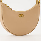 Hobo Bag, Valentino, Leather Handbag, Beige Bag, Designer Accessories