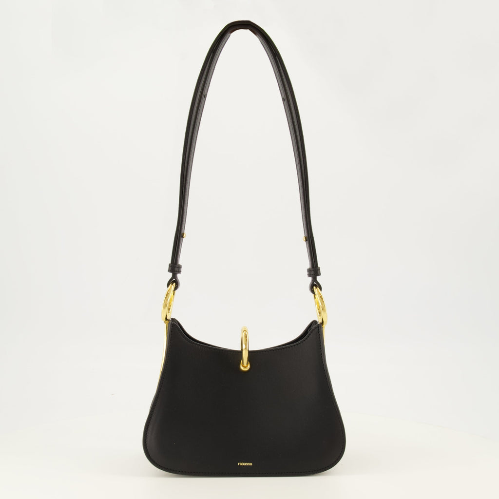 Sac Ring en Cuir Noir