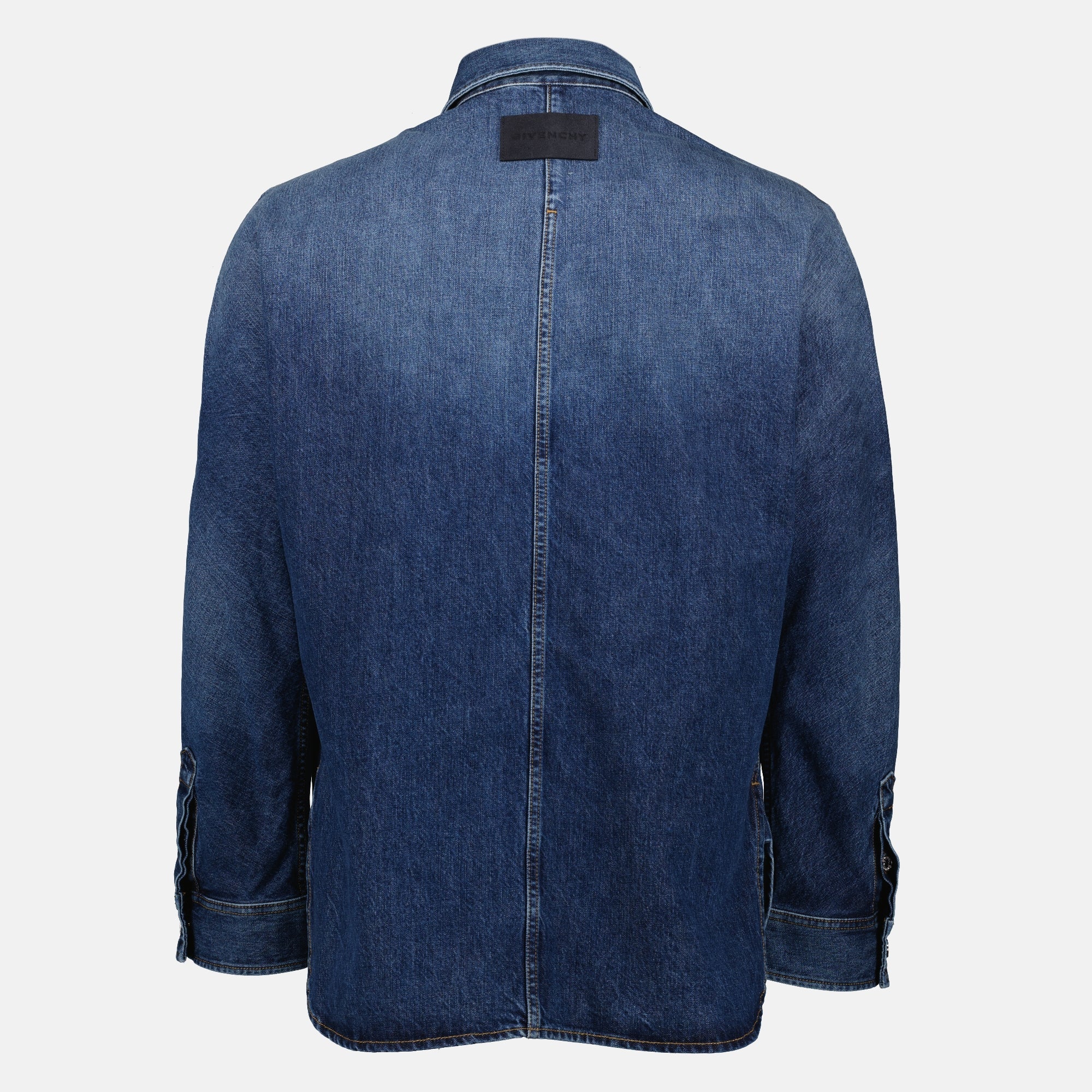 denim shirt, Givenchy, blue denim, classic shirt, fashion shirt