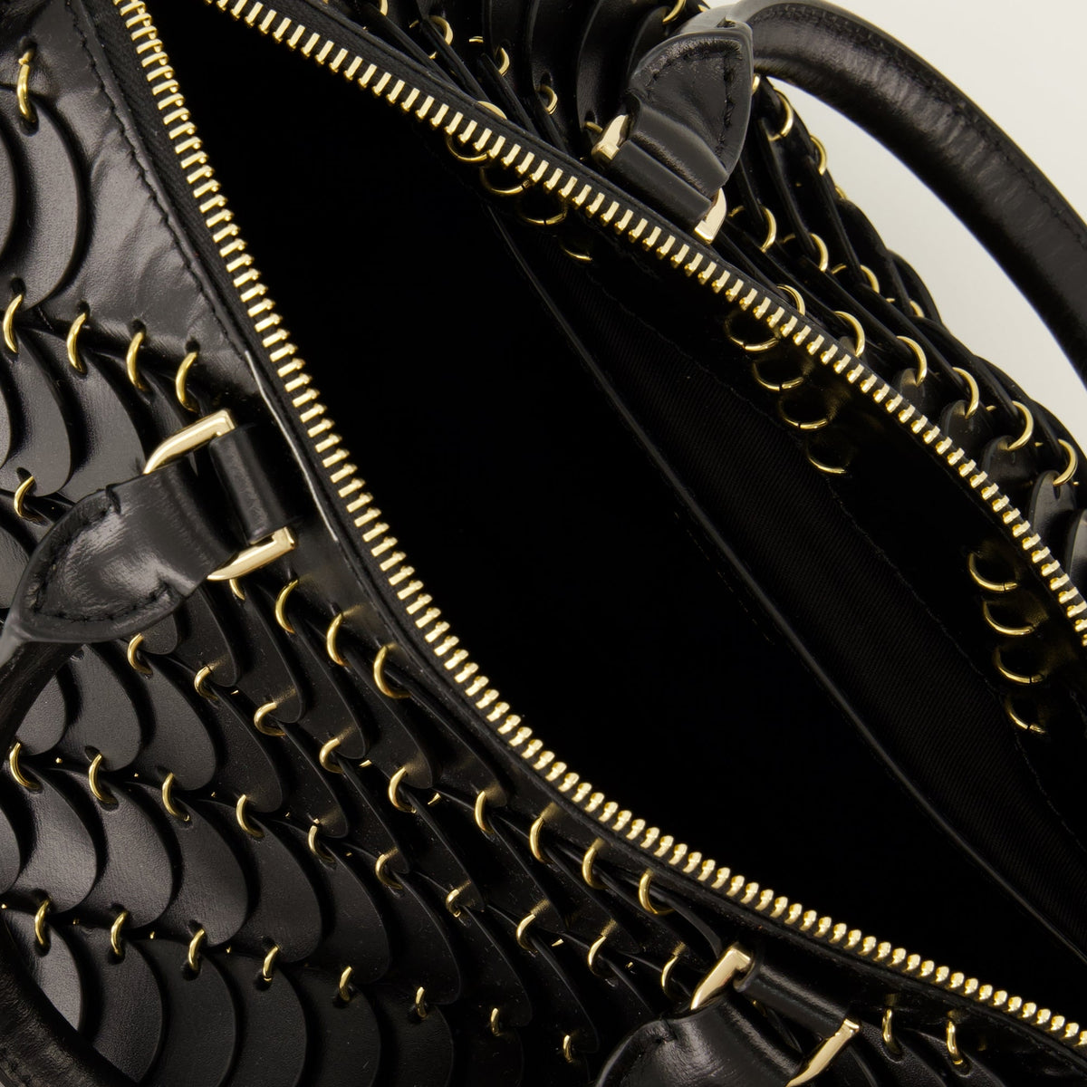 Sac Boston en cuir noir