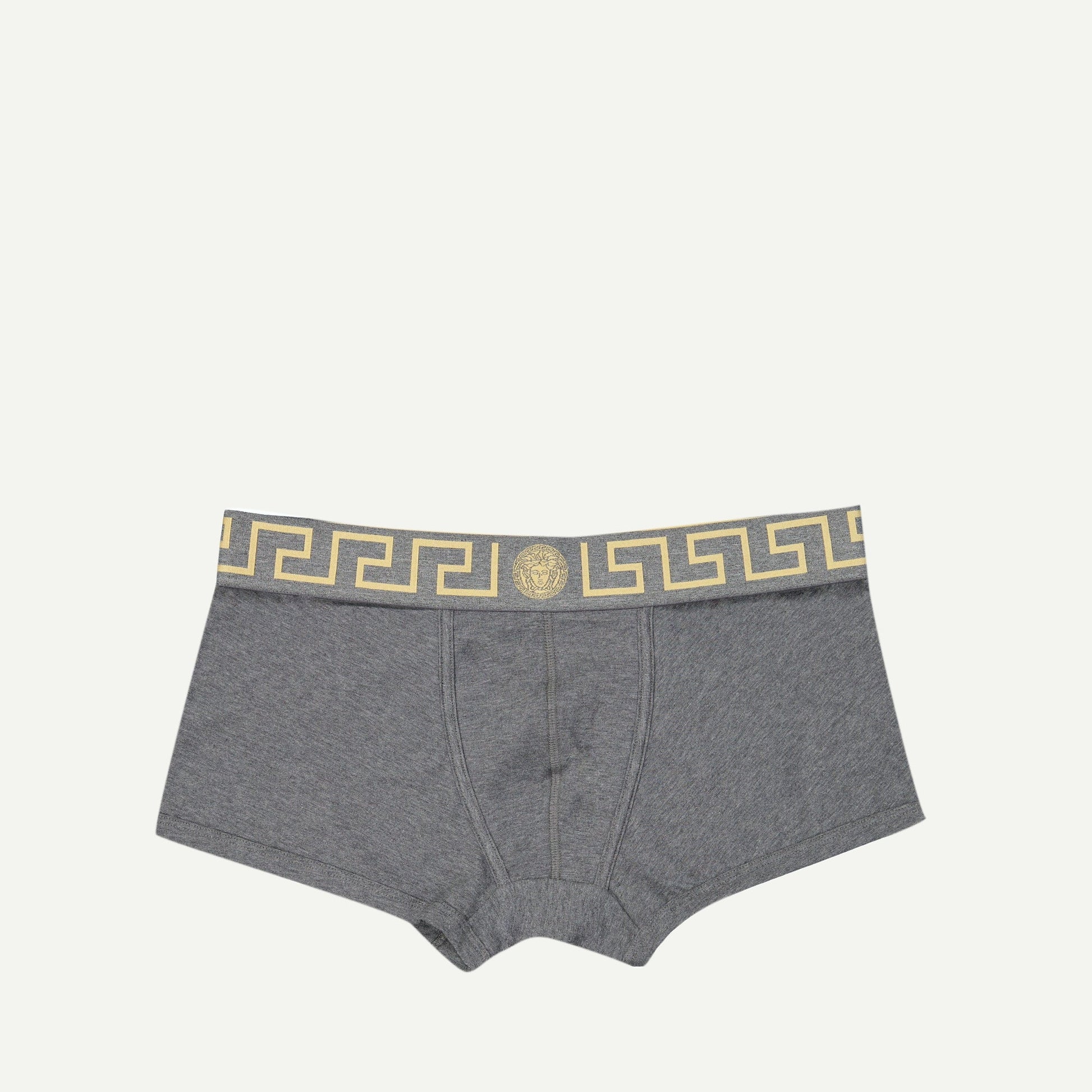 Medusa Greca, Versace boxers, grey boxer shorts, luxury underwear, men's fashion