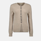 Image of Josette Cashmere Cardigan by Khaite for Women - Season Spring-Summer 2025 - Front View