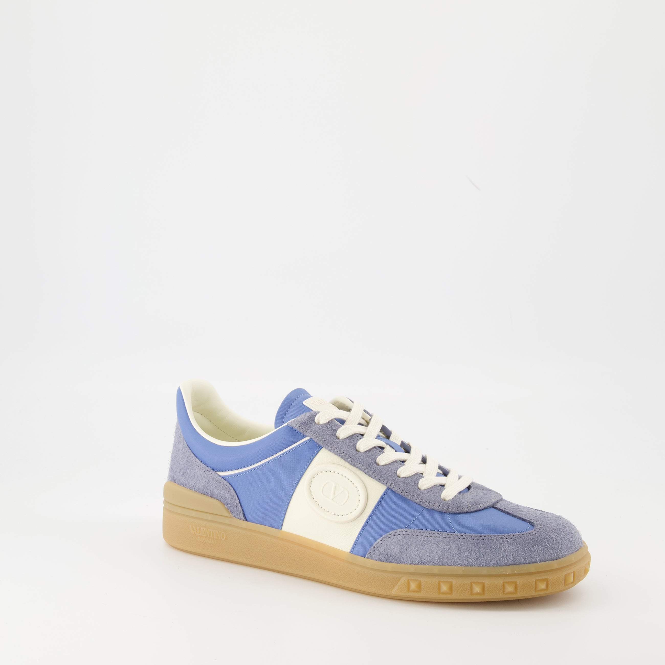 Valentino Garavani sneakers, UpVillage blue sneakers, premium leather footwear, comfortable lace-up shoes, stylish everyday sneakers
