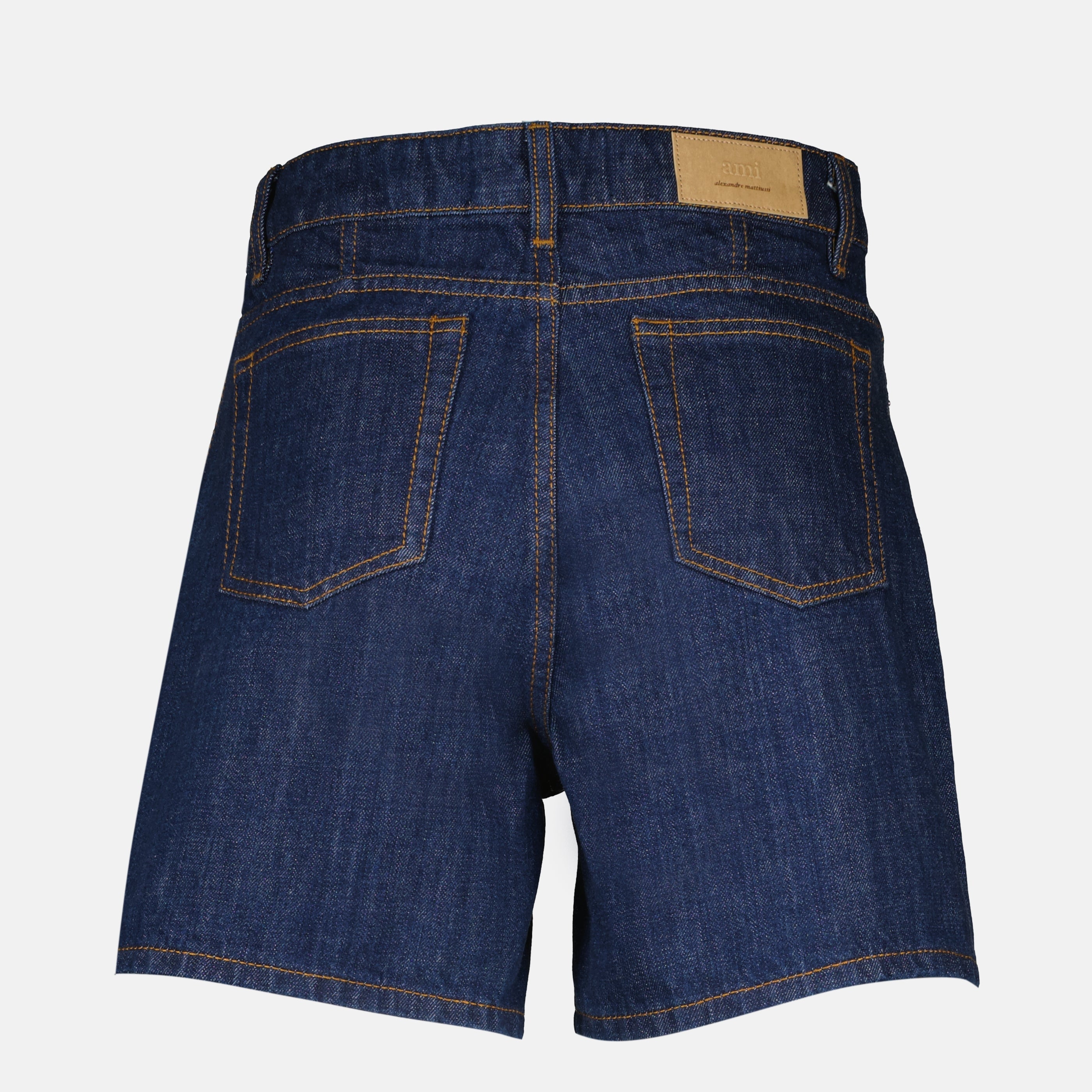 Dark Blue Denim Shorts