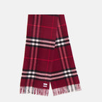 Burberry scarf, cashmere accessory, checked scarf, unisex fashion, Autumn-Winter collection