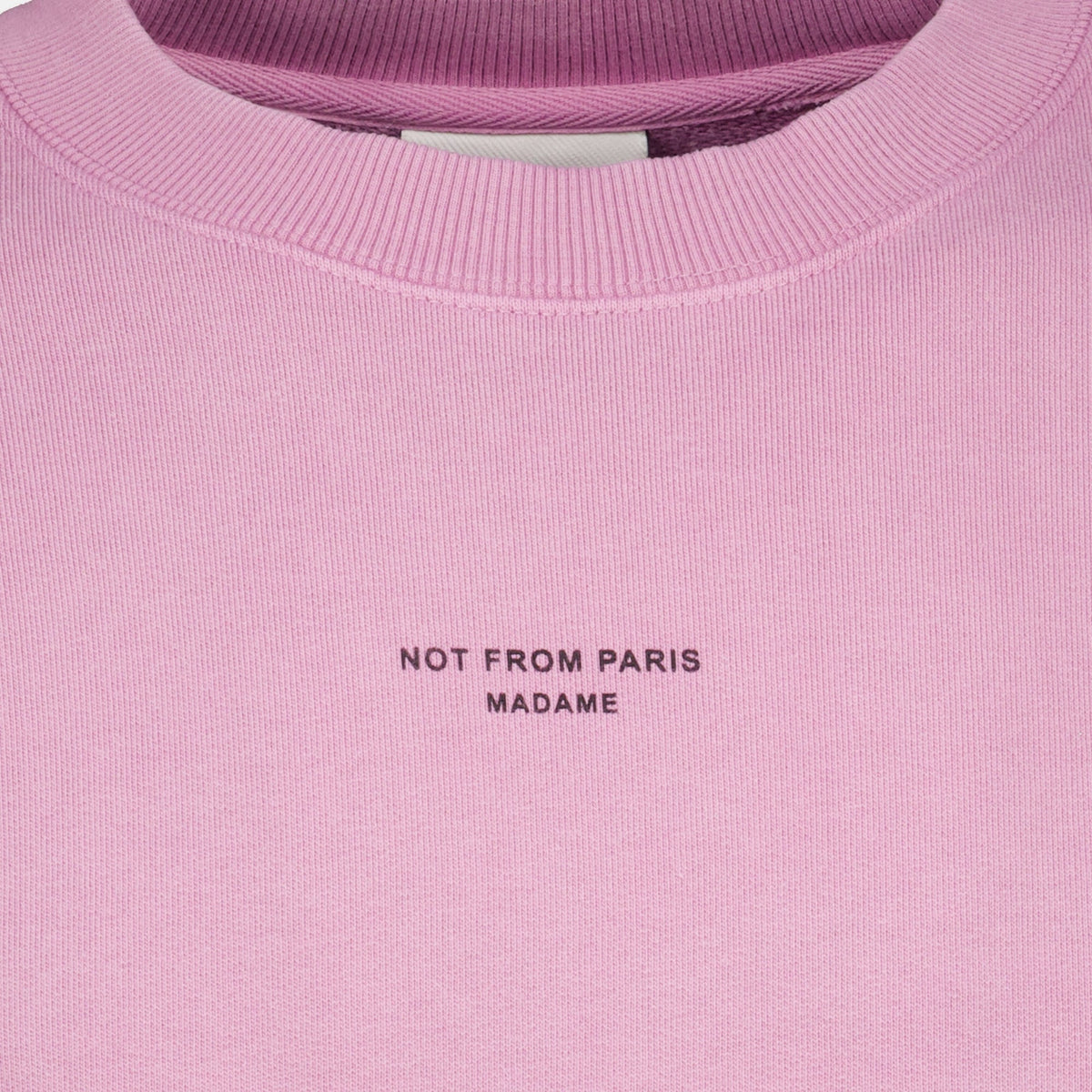 Rosa Sweatshirt mit Slogan