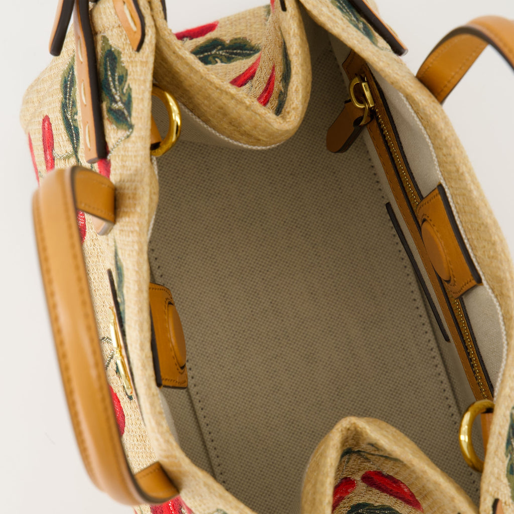 raffia bag, cabas bag, designer handbag, Cherryfic, luxury accessories