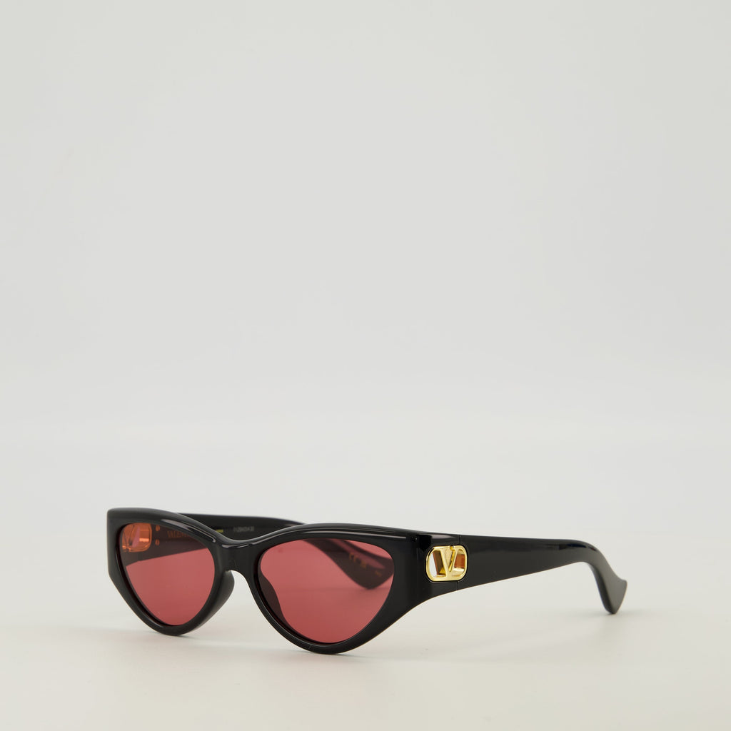 Black Cat-Eye Sunglasses