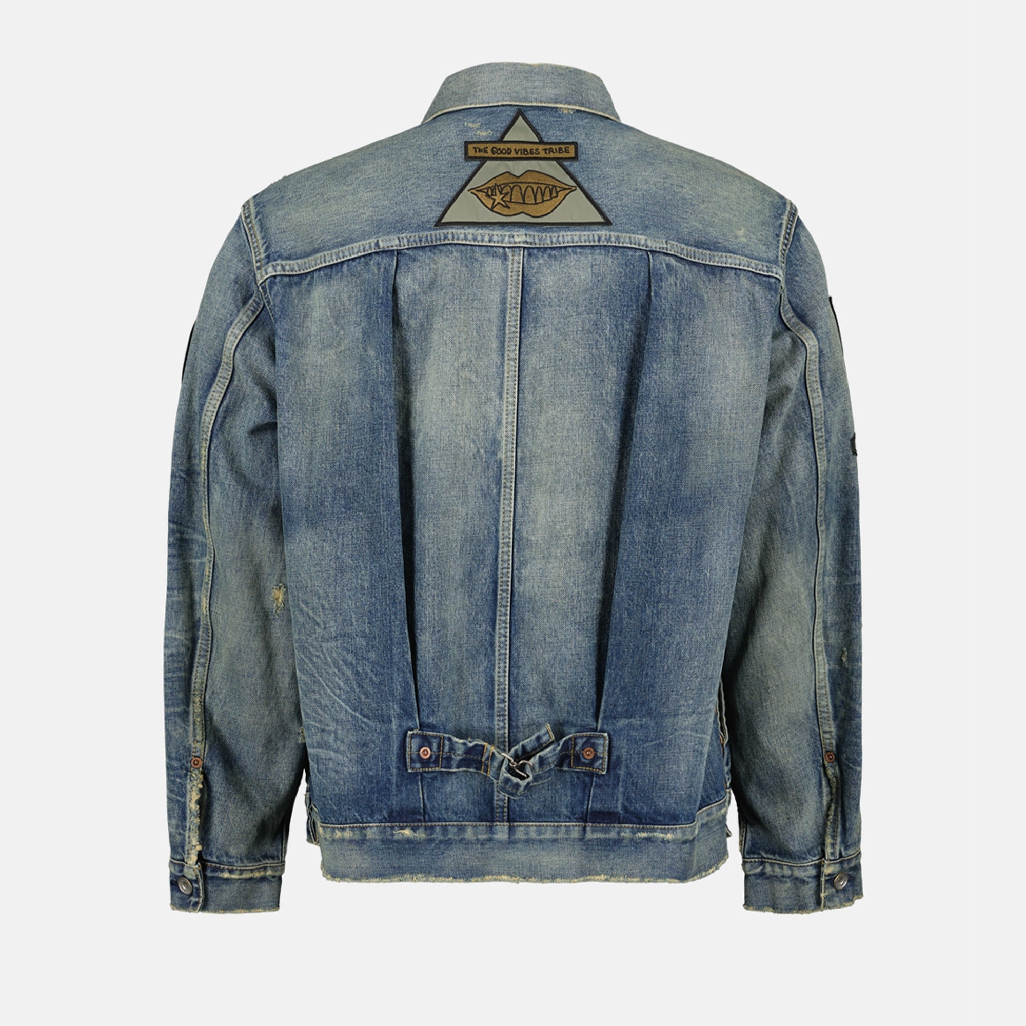 Timeless Blue Denim Jacket with Patches