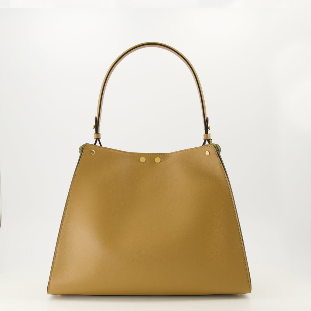 Borsa Way Medium in pelle beige