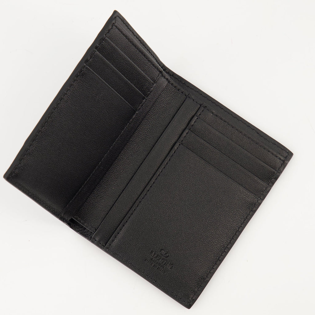 valentino garavani black leather card holder we in style valentino garavani men 15434694197628