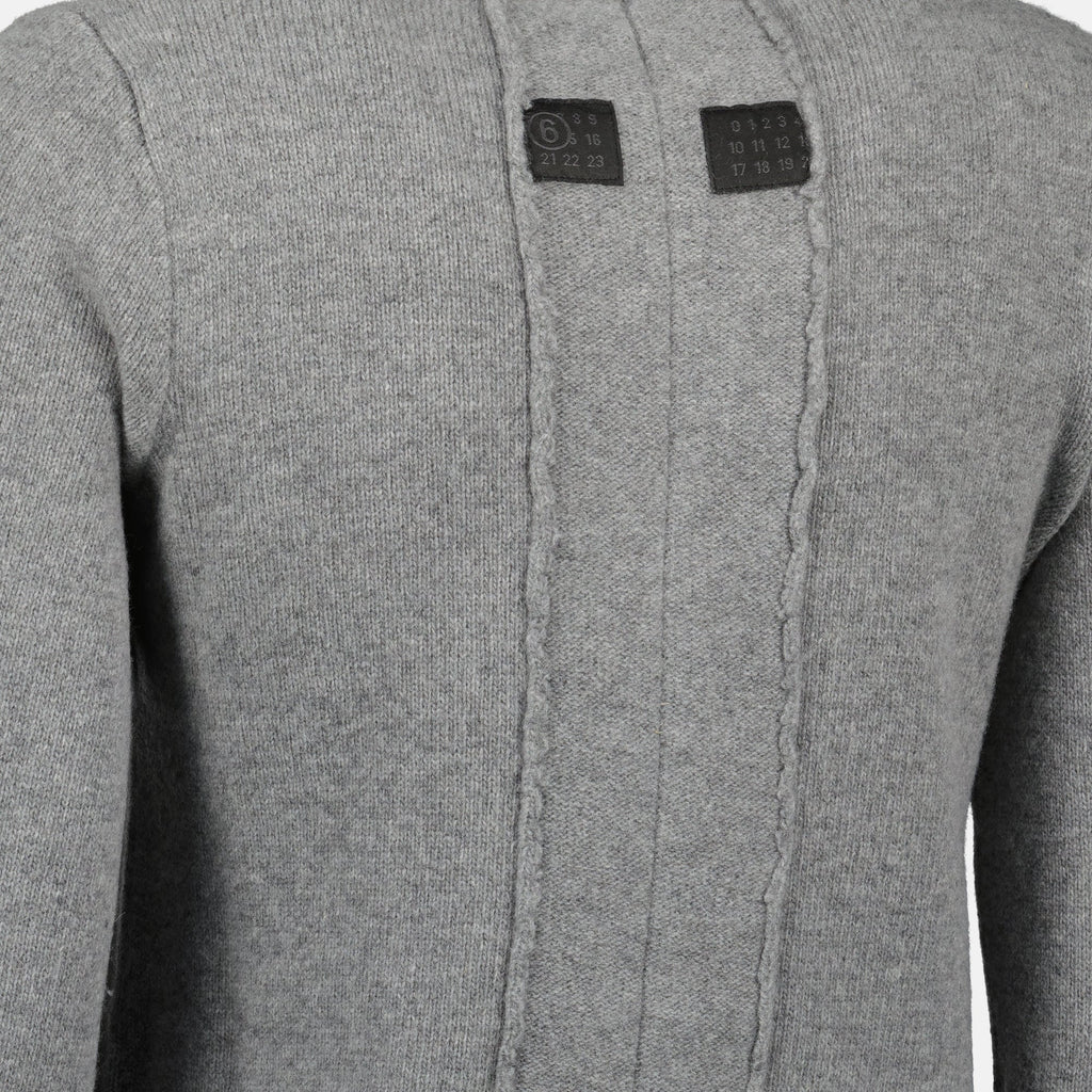 MM6 cardigan, wool cardigan, grey cardigan, Fall-Winter 2025, women's fashion