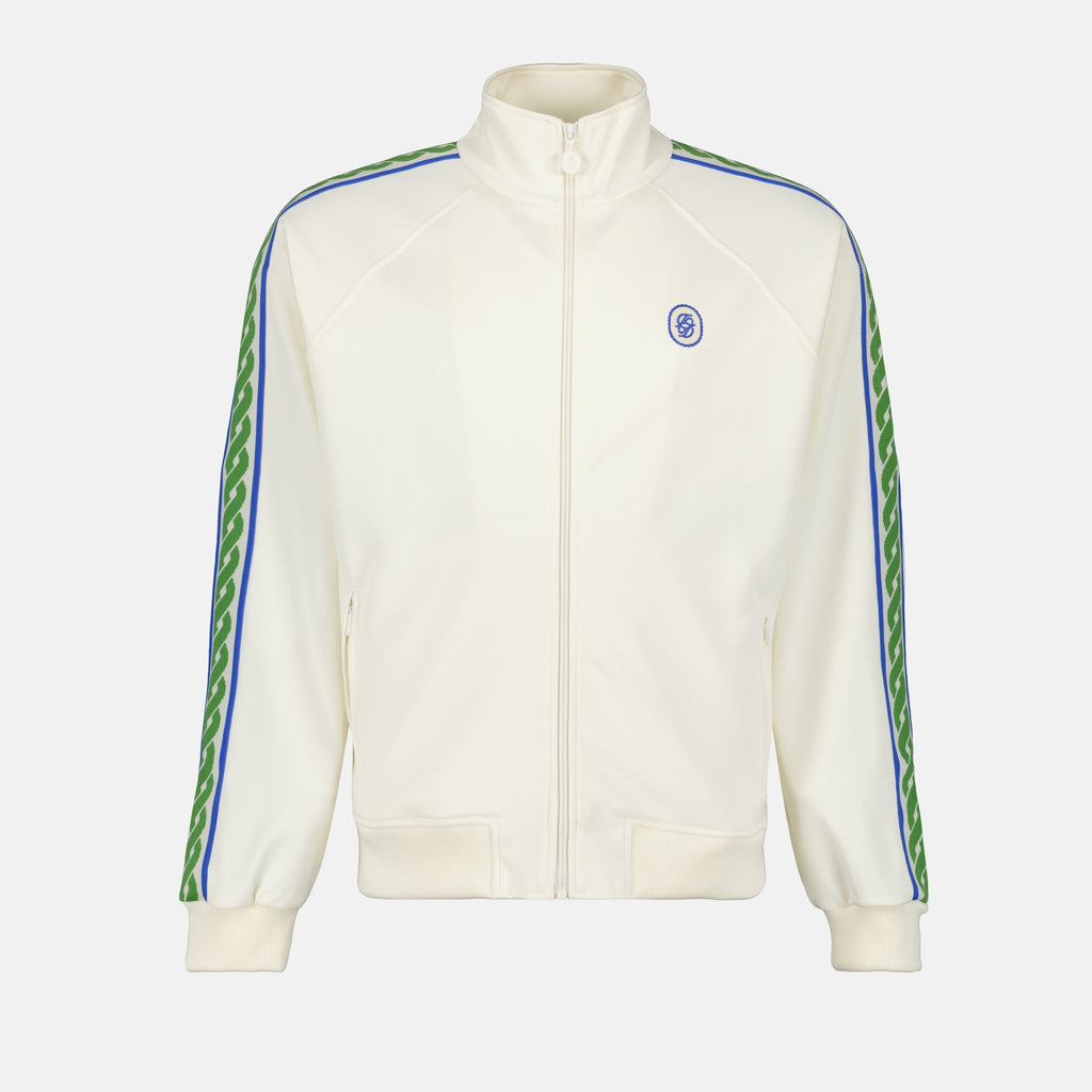 Woven Track Jacket, Drôle De Monsieur, White Sweatshirt, Men’s Sportswear, Spring-Summer Fashion