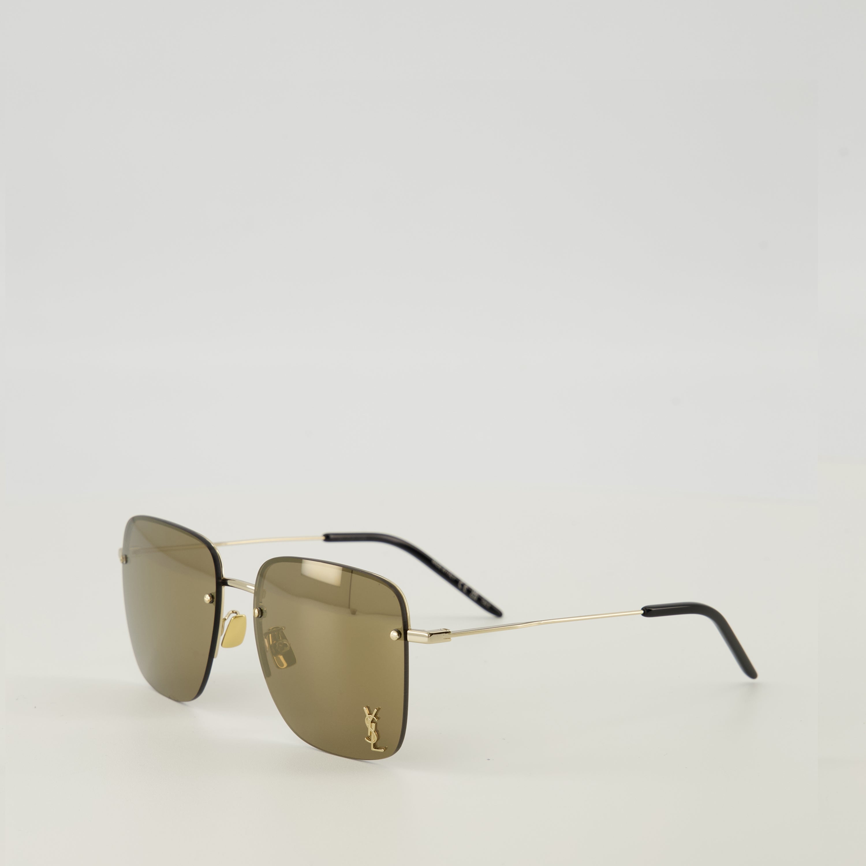 Image of SL312 M Gold Sunglasses by Saint Laurent for Unisex - Season Spring-Summer 2026 - Back View