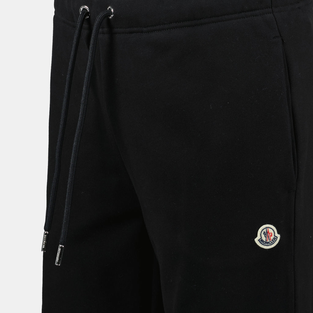Jogging noir logo Moncler