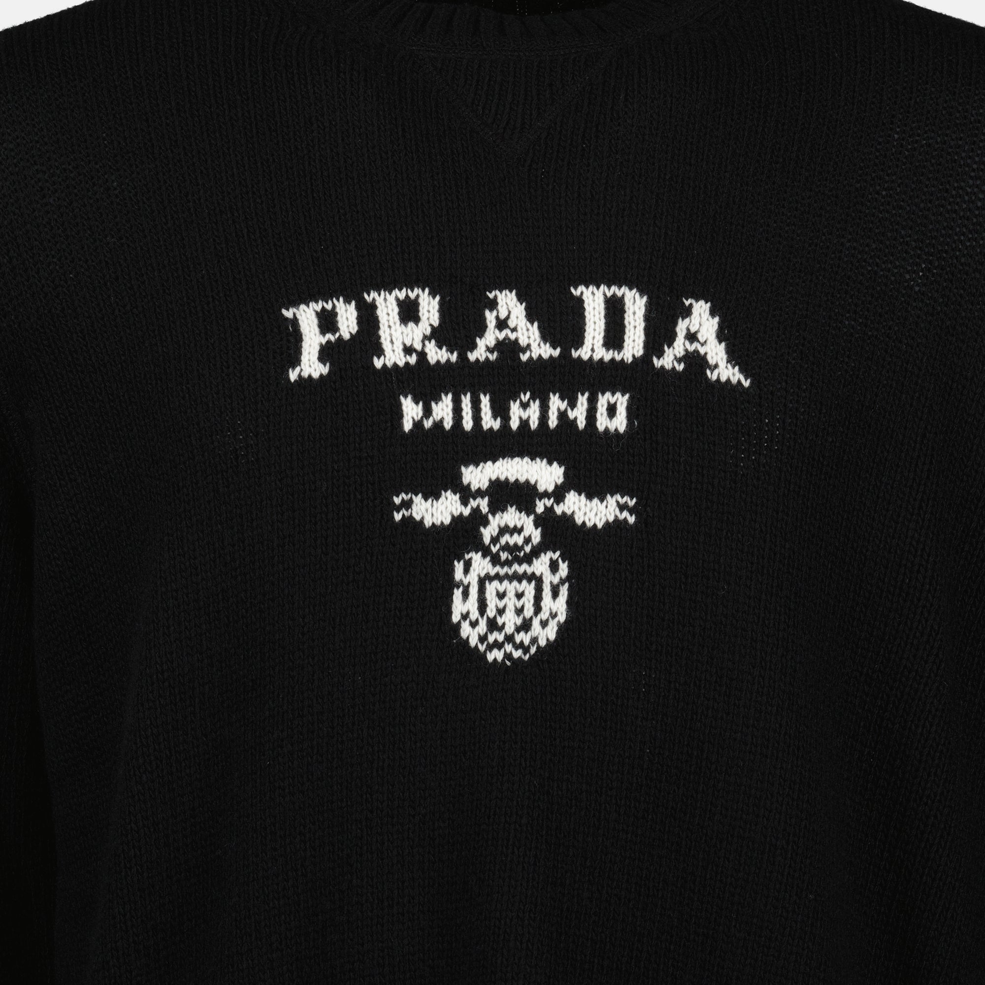 Suéter de lana y cachemira negro