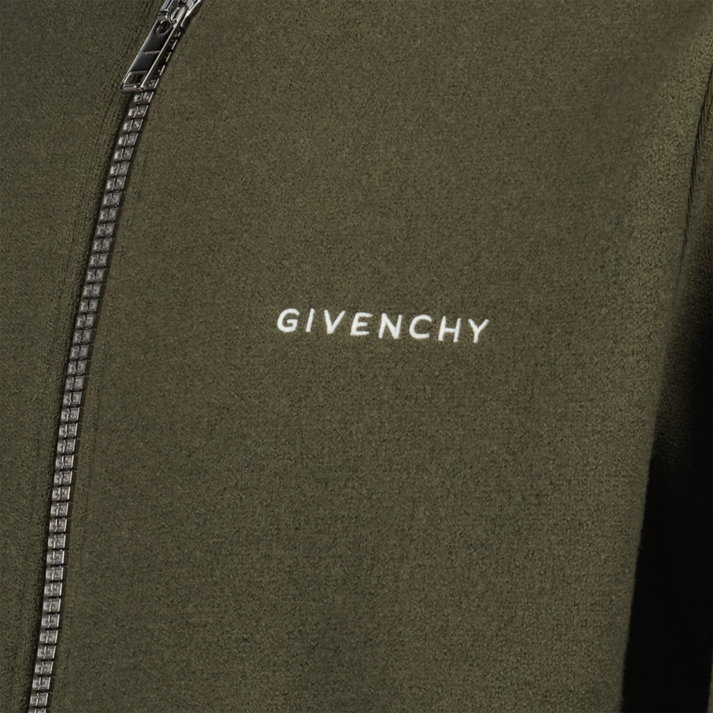 Image of Khaki Bomber Varsity Jacket by Givenchy for Men - Season Autumn-Winter 2024 - Detail View 5