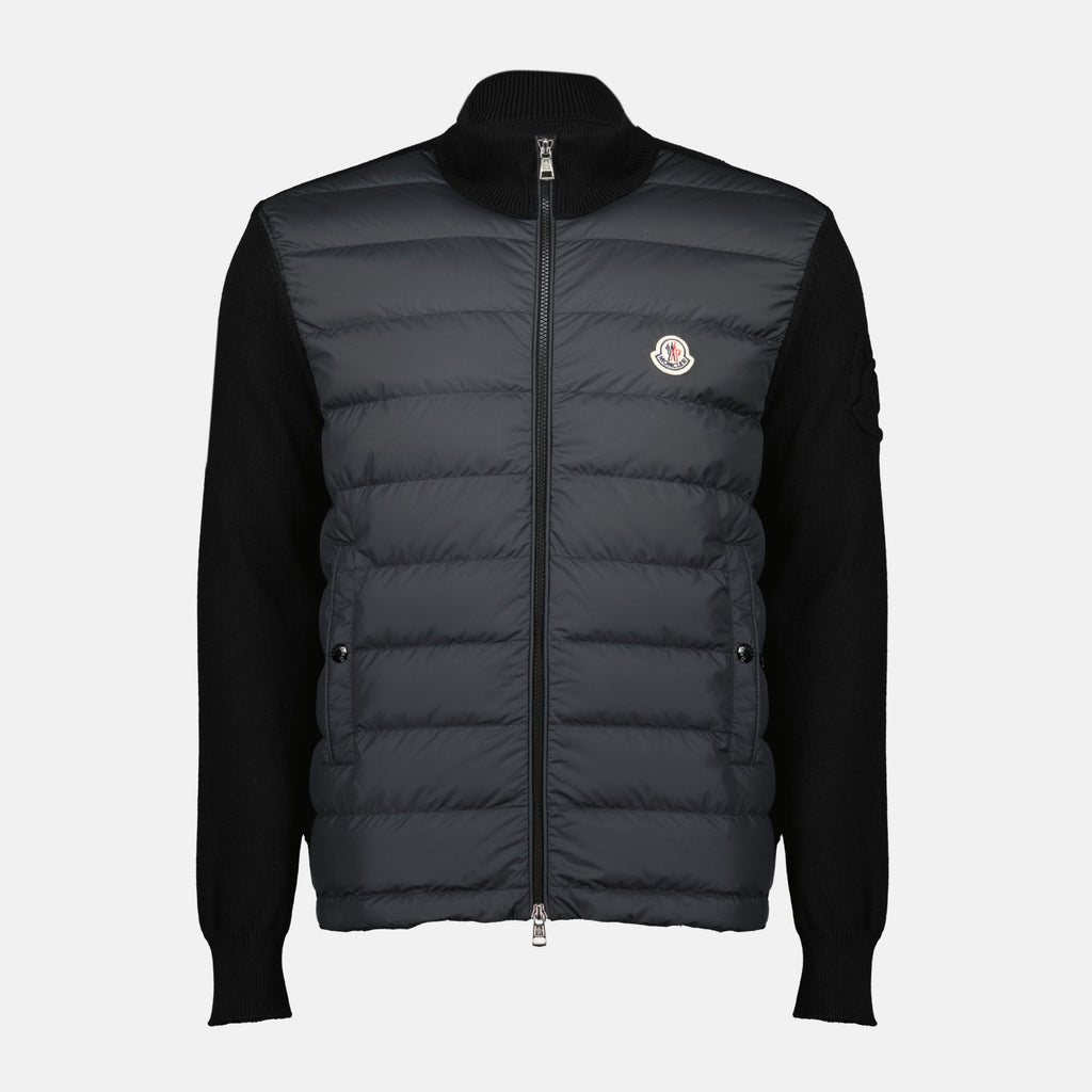 Zipped Cotton Cardigan