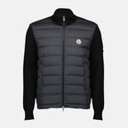 Image of Zipped Cotton Cardigan by Moncler for Men - Season Spring-Summer 2026 - Front View