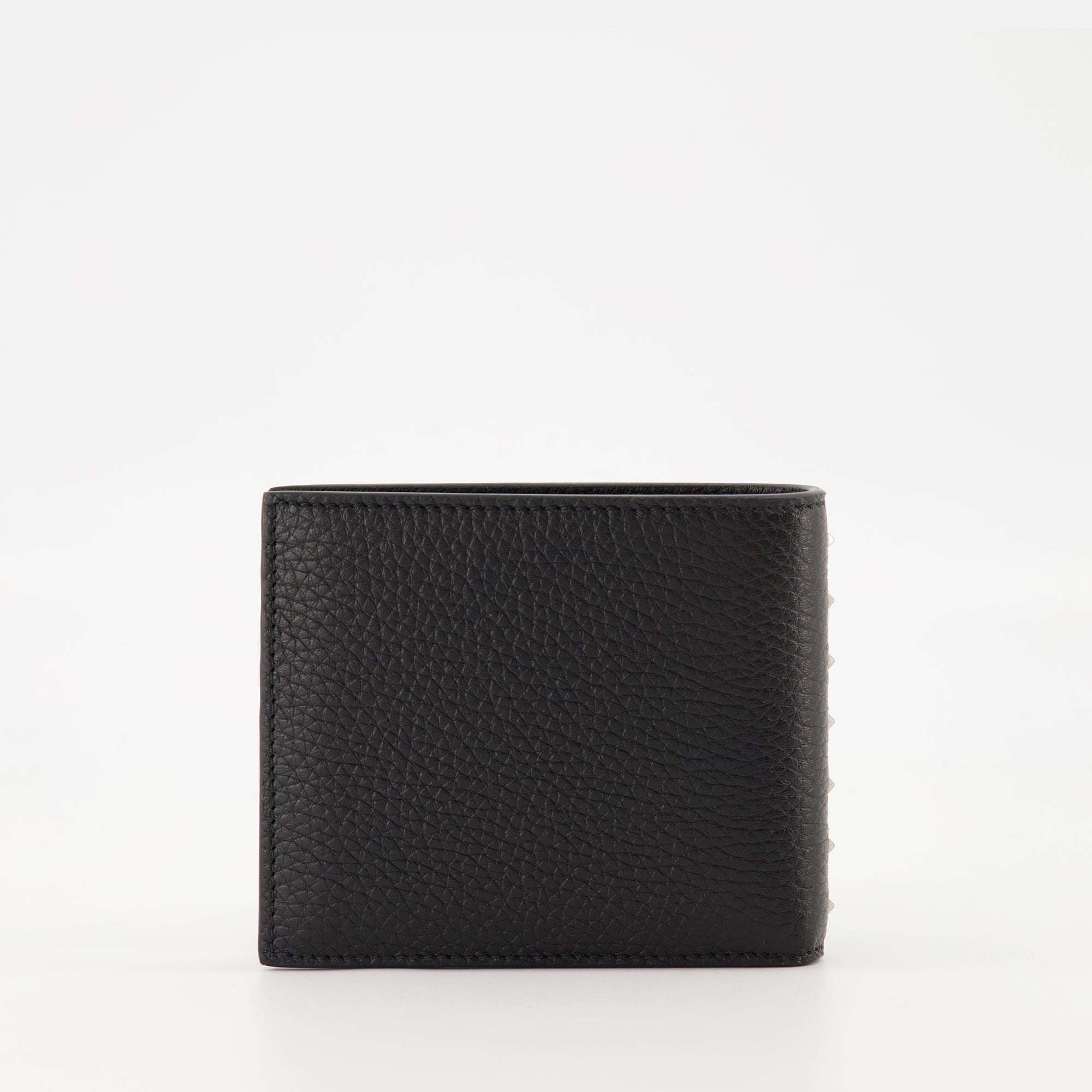 Valentino Garavani wallet, black leather wallet, Rockstud wallet, men's accessories, luxury wallets