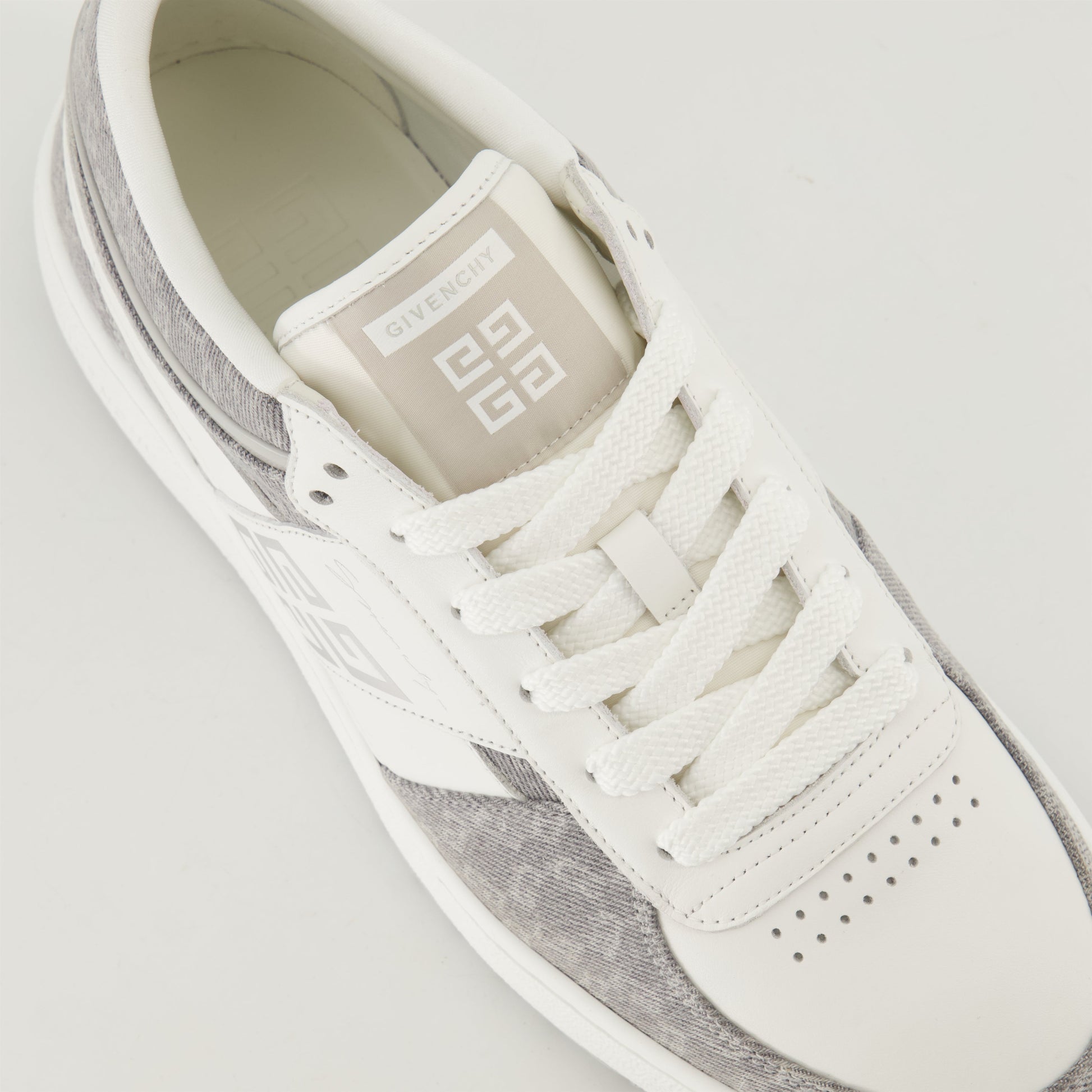 G-Move sneakers, gray monogram, Givenchy sneakers, designer sneakers, leather and cotton sneakers