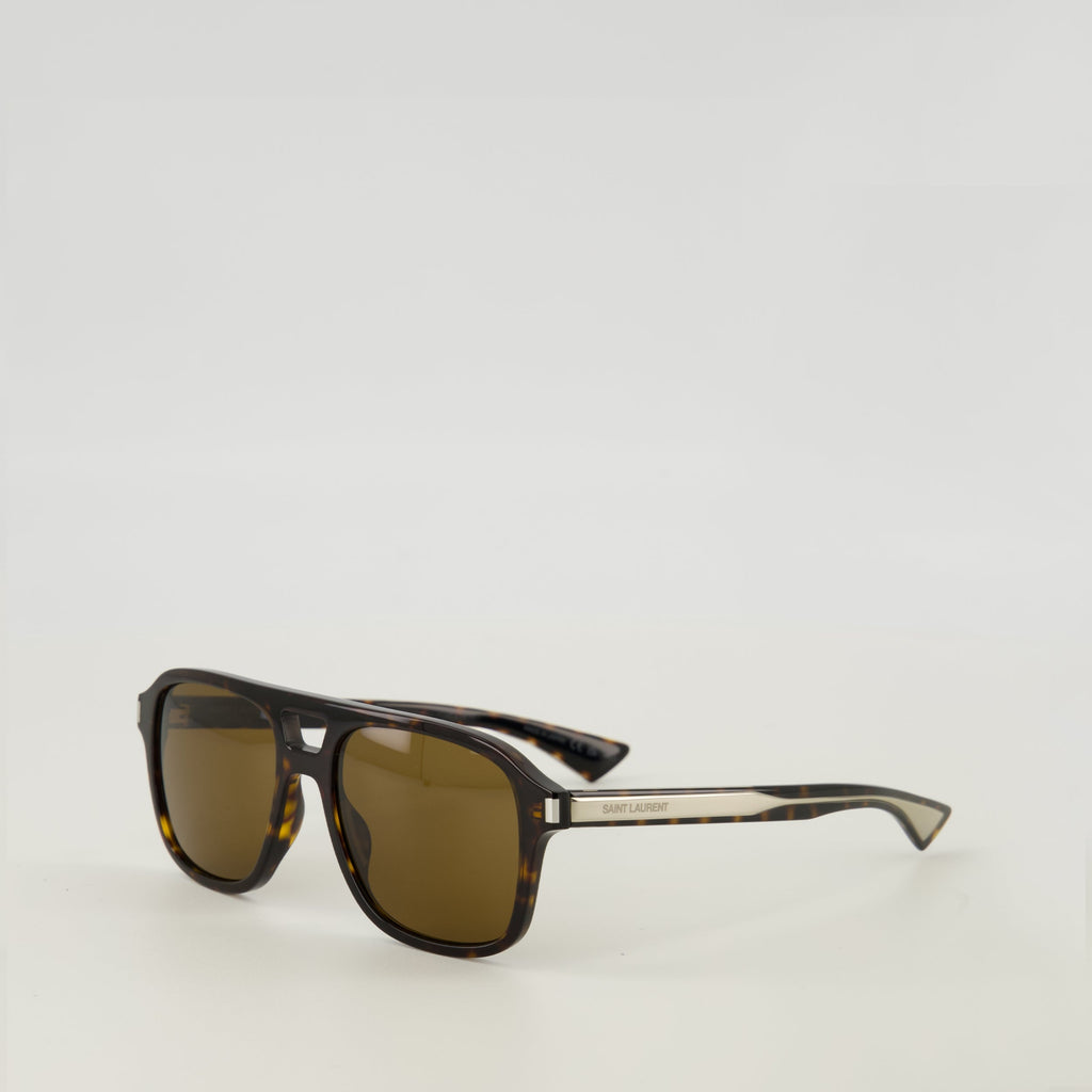Image of SL881 Brown Sunglasses by Saint Laurent for Men - Season Spring-Summer 2026 - Back View