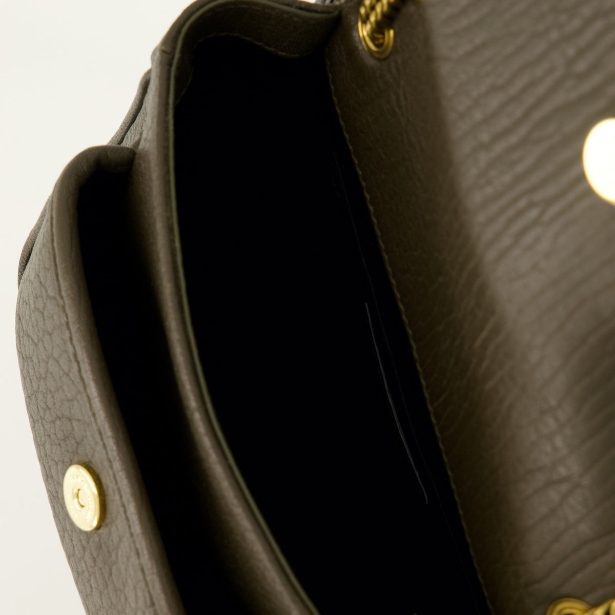 Niki Mini Tasche aus khakifarbenem Leder