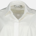 Imagen de Body Shirt en algodón blanco de Max Mara para mujeres - Temporada Primavera-Verano 2026 - Detalle 1