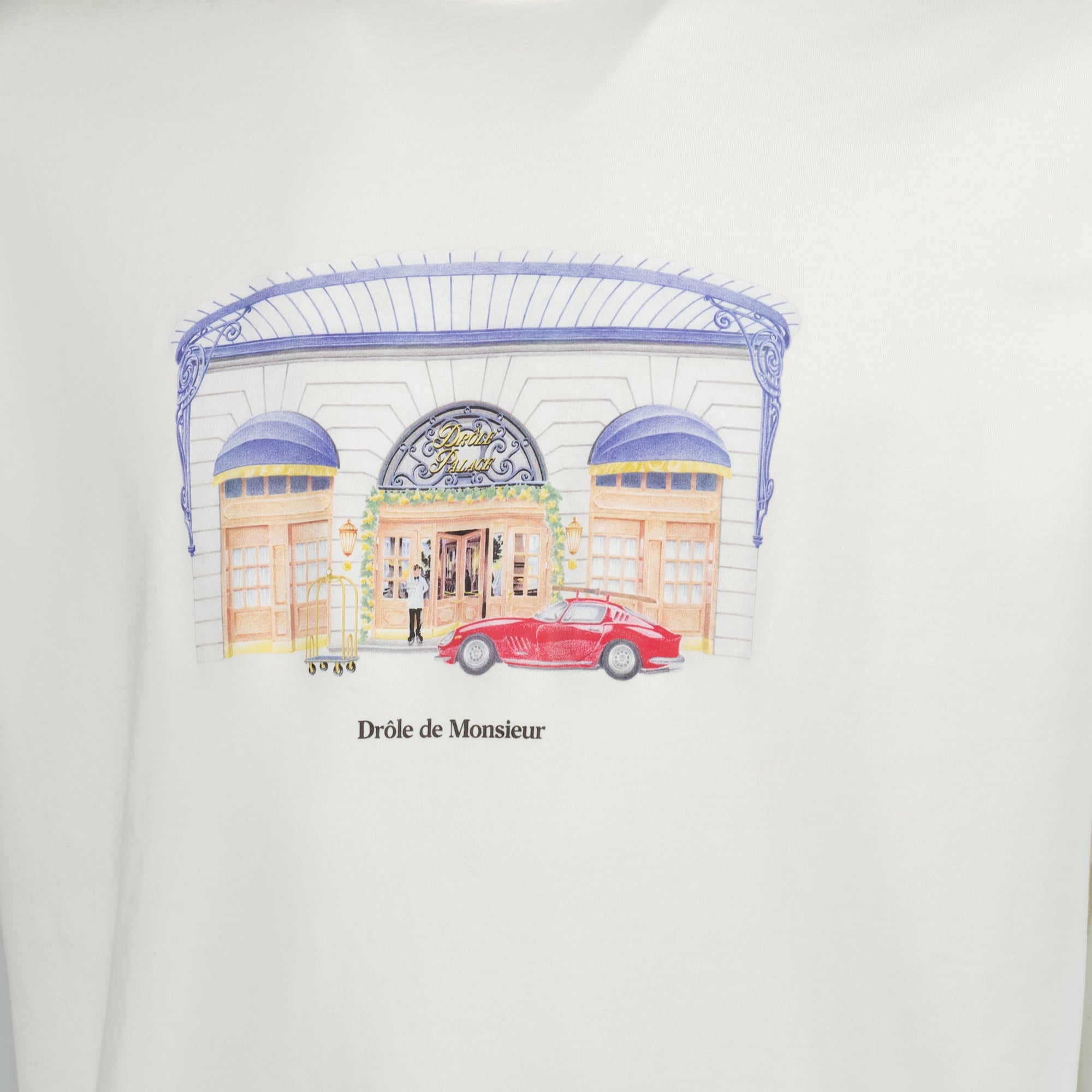 Drôle Palace T-shirt, Drôle De Monsieur, cotton T-shirt, graphic tee, contemporary fashion