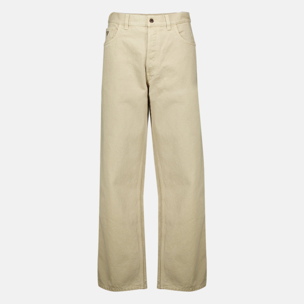 Pantalons en Denim Beige
