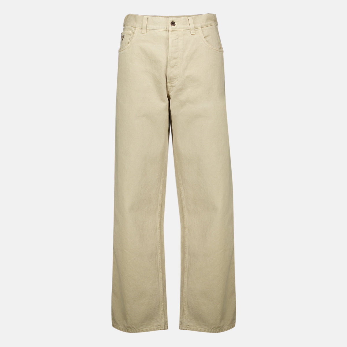 Pantalones de Denim Beige